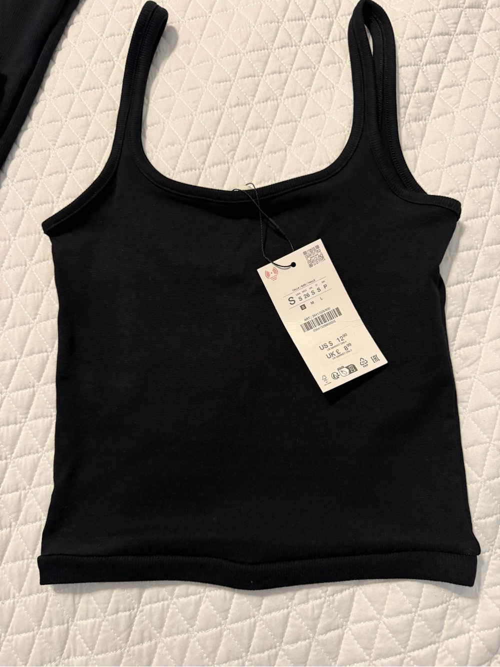 Zara Women's Black Tank Top
